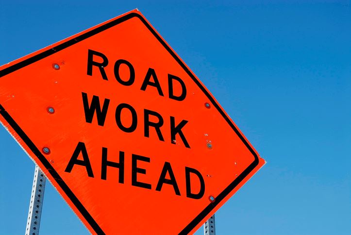 Road work ahead