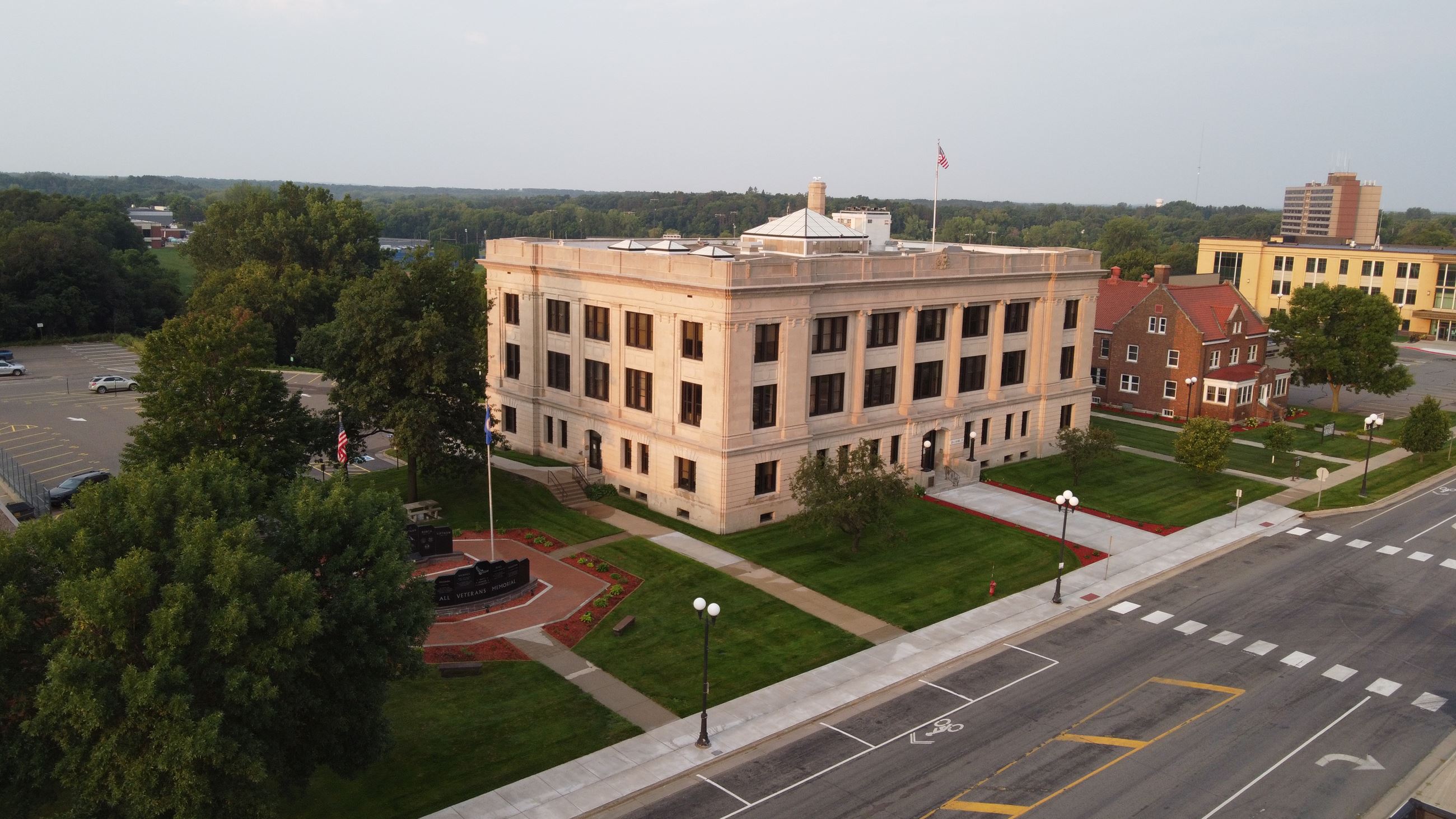 Historic Courthouse aerial view