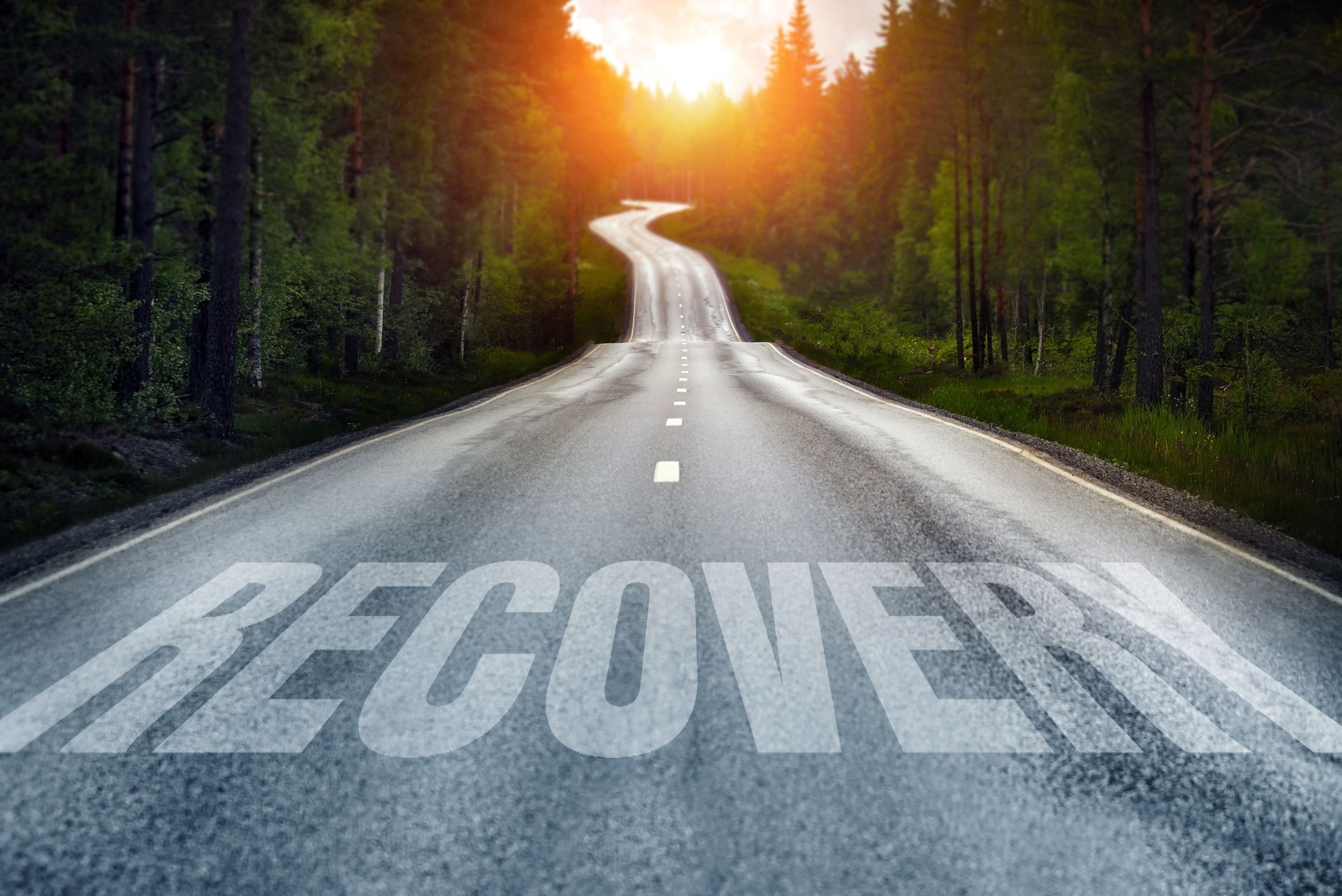 Recovery-road behind recovery 